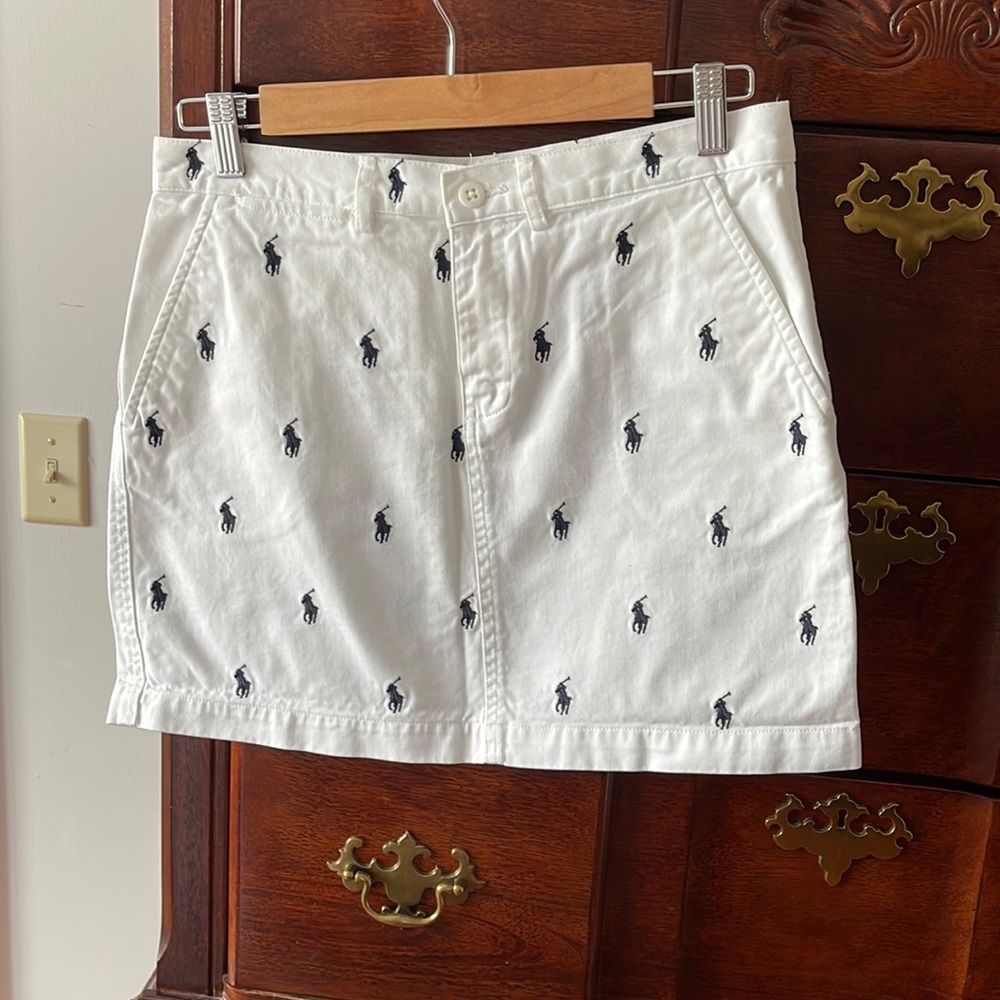 Ralph Lauren sport white logo skirt 2